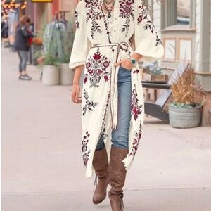 Sundance Cotton Embroidered Maxi Dress/Duster